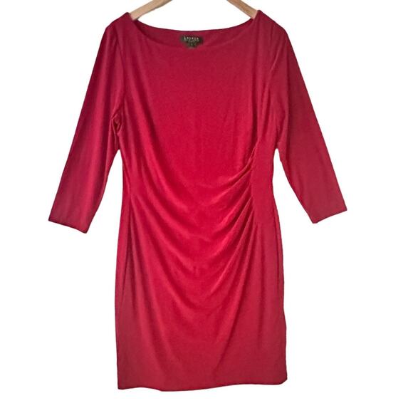 Lauren by Ralph Lauren Dresses & Skirts - Lauren Ralph Lauren Sheath Career Dress Womens Sz 14 Side Ruched Office Siren